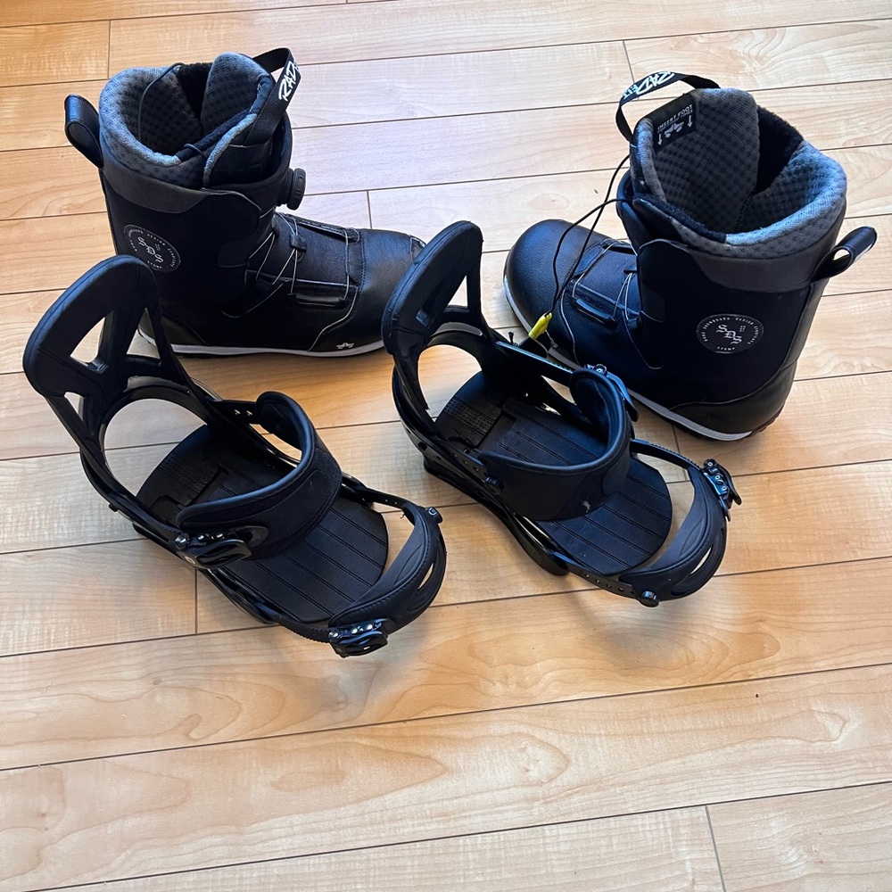 Snowboard Burton Biddings and Rome Boots